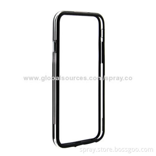 TPU Bumper Frame Case for iPhone, Black Dual-color Design